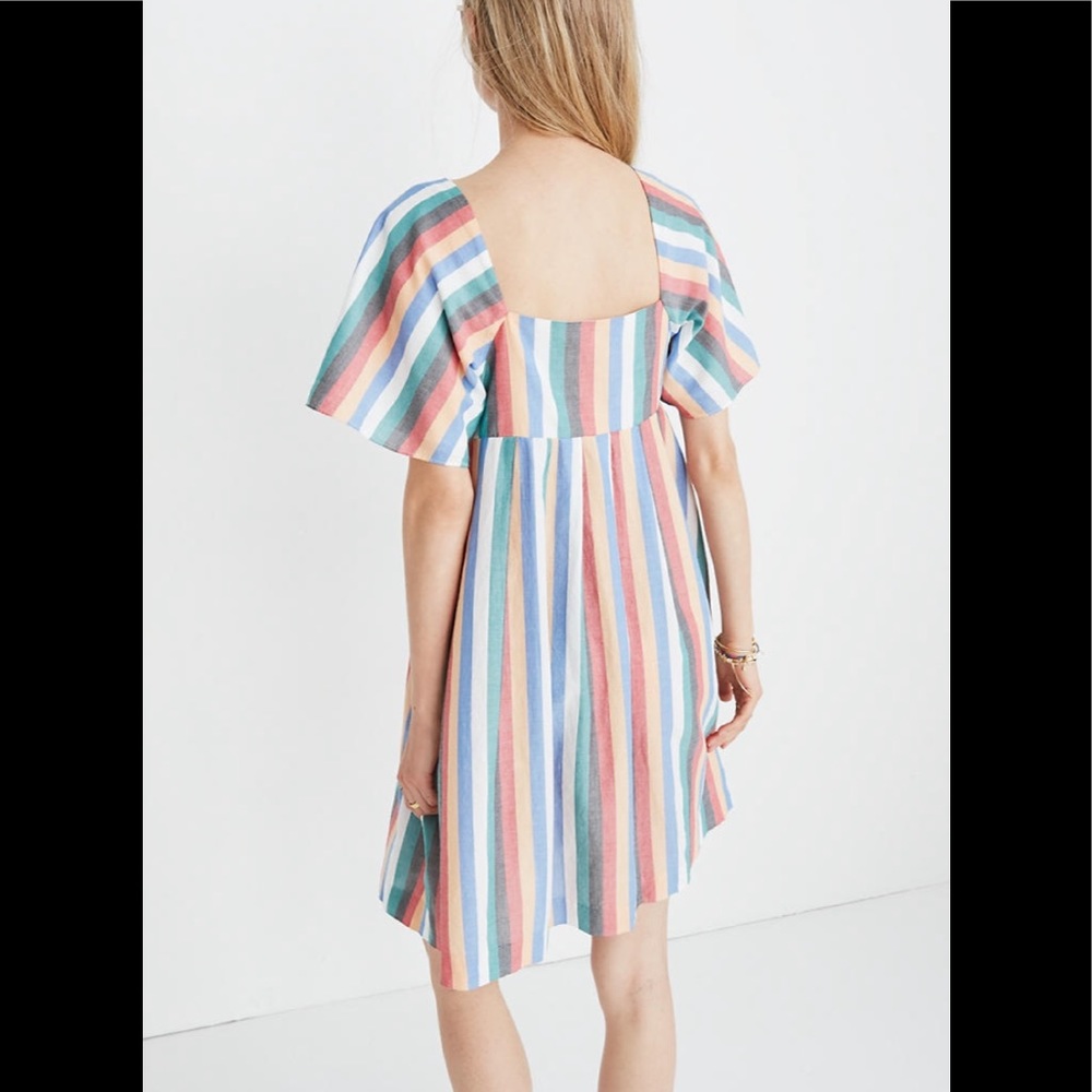 ‼️NWT Madewell Mini Dress in Festival Stripe‼️ - Picture 5 of 5